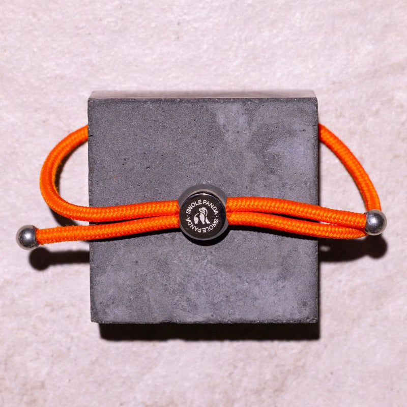 SWOLE PANDA ORANGE RECYCLED ROPE BRACELET