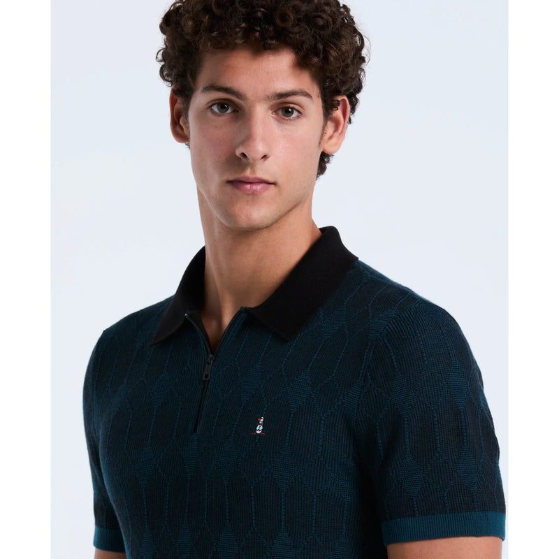 ORIGINAL PENGUIN REFLECTING POND 1/4 ZIP SWEATER POLO