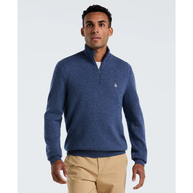 ORIGINAL PENGUIN BLUE 1/4 ZIP