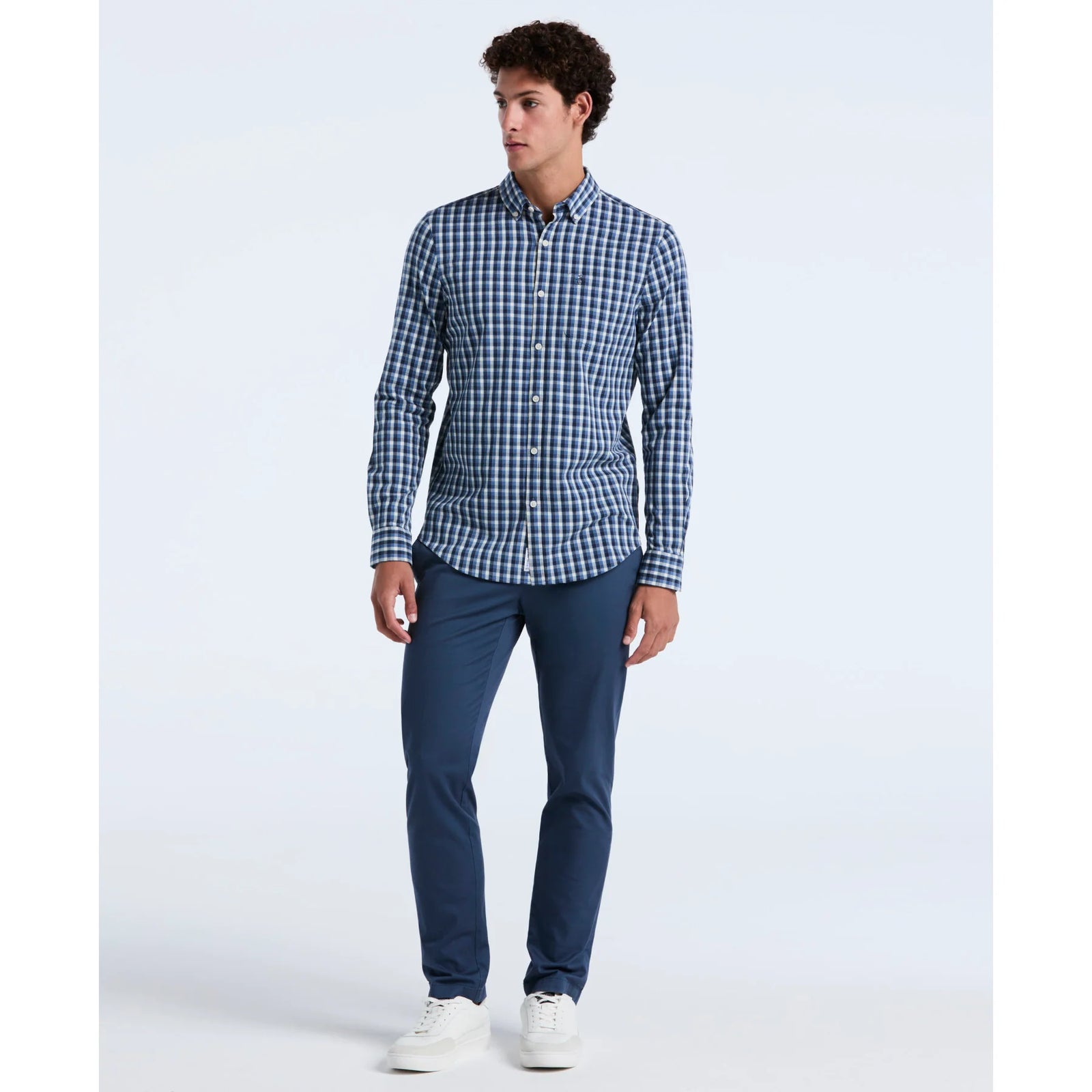 ORIGINAL PENGUIN COPEN BLUE CHECK SHIRT – Wolf & West Menswear