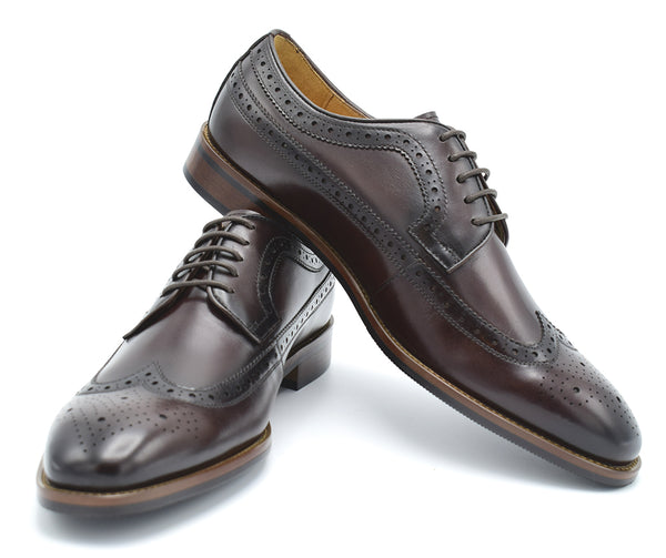 Paolo Vandini Dark Brown Leather Casual Shoes