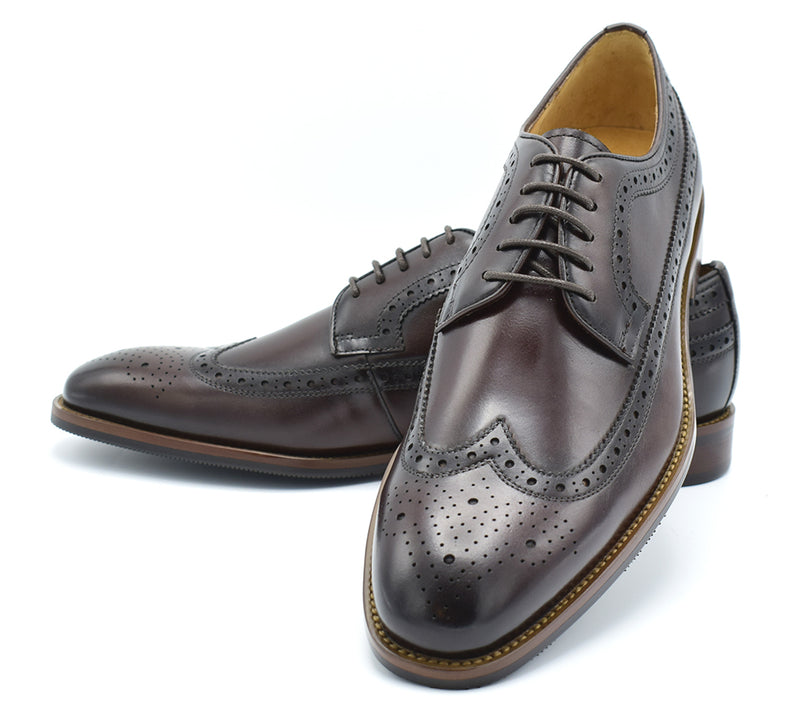 Paolo Vandini Dark Brown Leather Casual Shoes