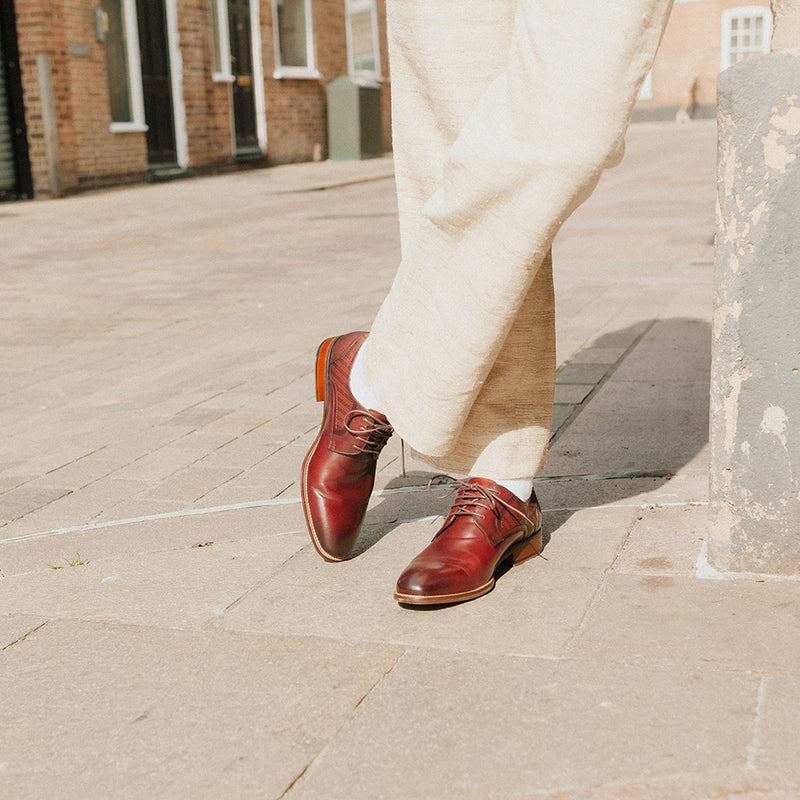 Paolo Vandini Tan Leather Shoes