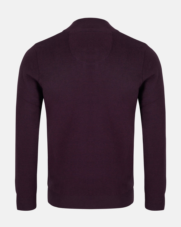 ANDRÉ BURGUNDY 1/4 ZIP
