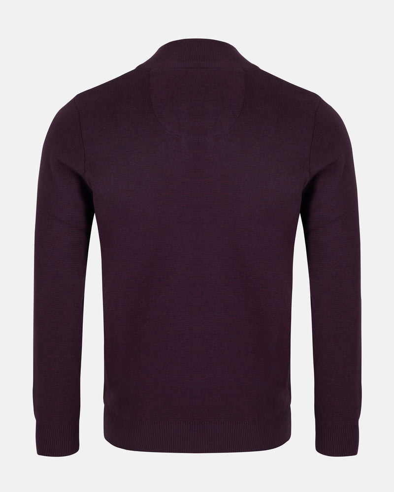 ANDRÉ BURGUNDY 1/4 ZIP