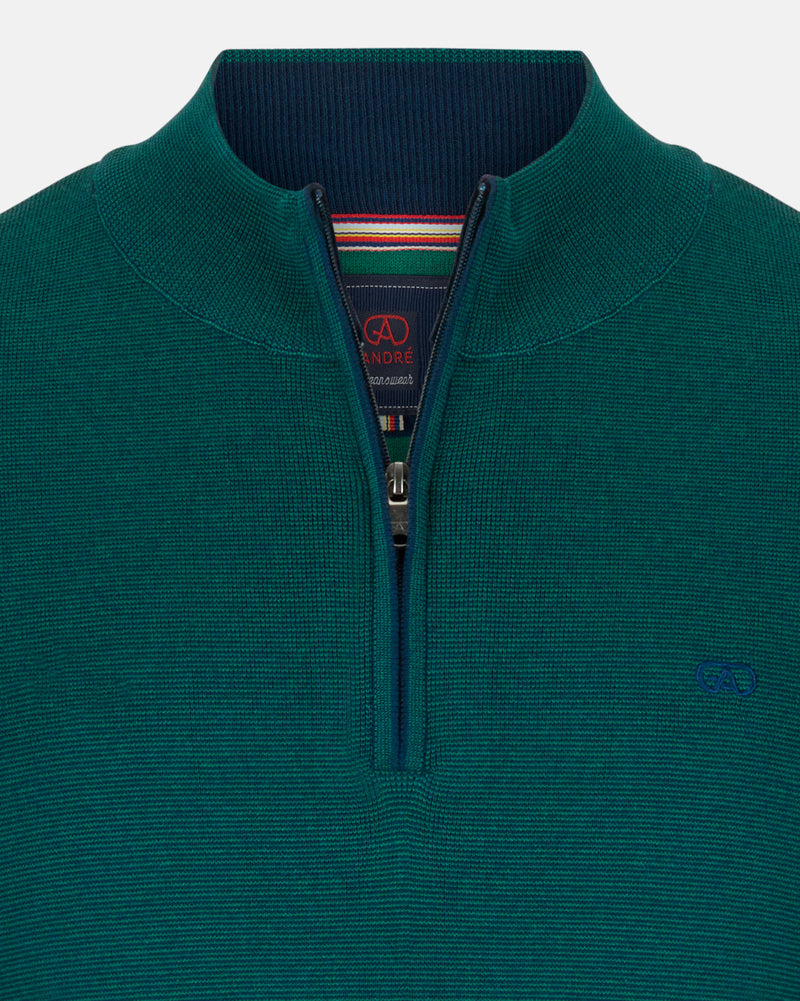 ANDRÉ forest GREEN 1/4 ZIP