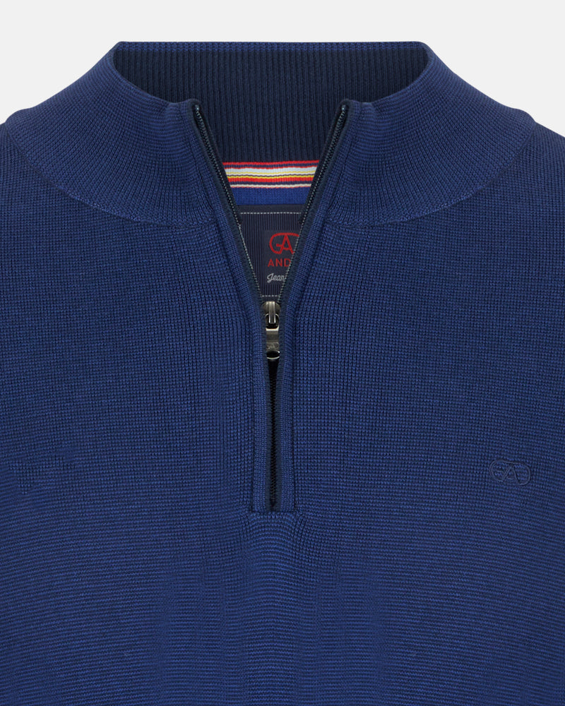 ANDRÉ COBALT 1/4 ZIP