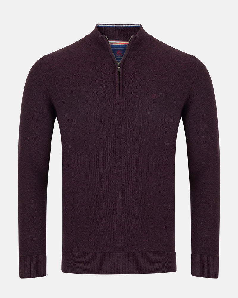 ANDRÉ PORT MERINO WOOL MIX 1/4 ZIP