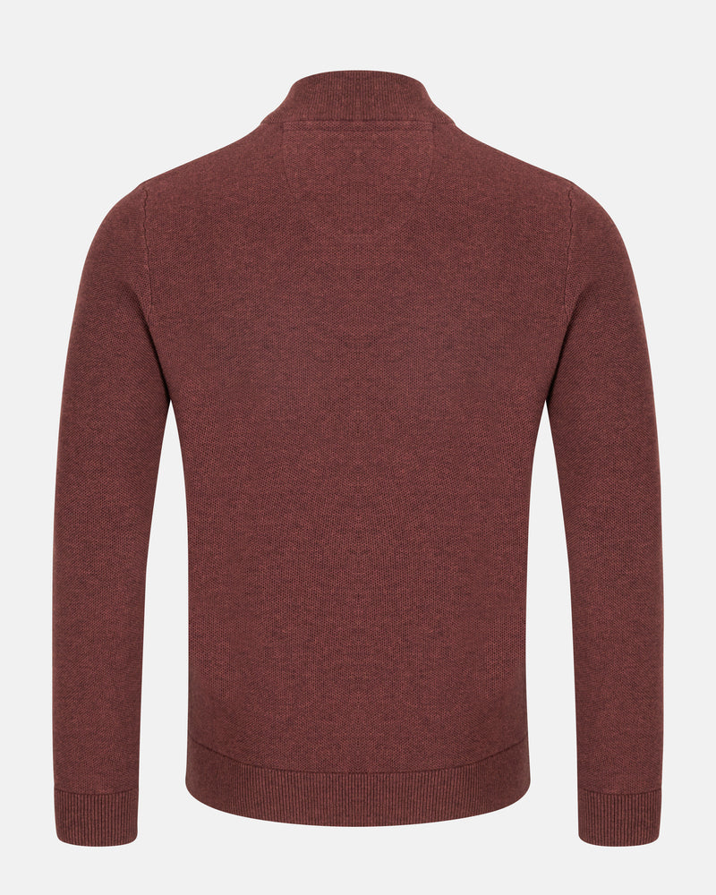 ANDRÉ RUSSET MERINO WOOL MIX 1/4 ZIP