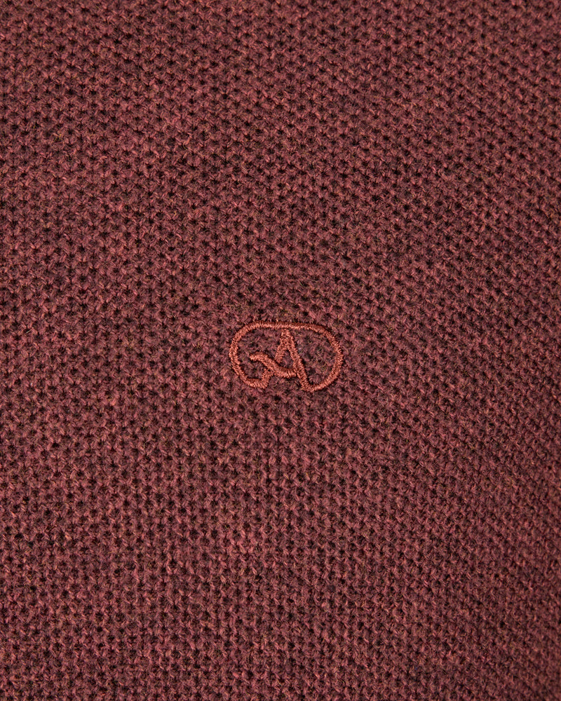 ANDRÉ RUSSET MERINO WOOL MIX 1/4 ZIP