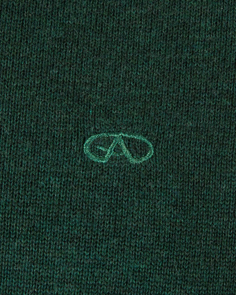 André Forest Green Half Zip Knit