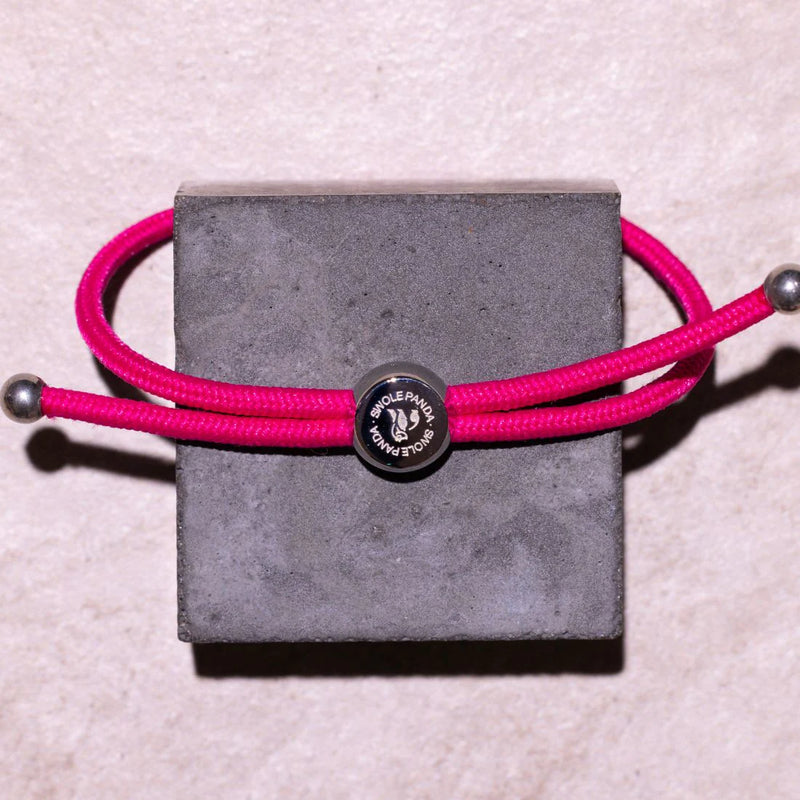 SWOLE PANDA RICH PINK RECYCLED ROPE BRACELET