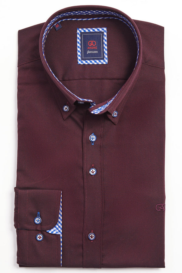 ANDRé JEANSWEAR BURGUNDY SHIRT