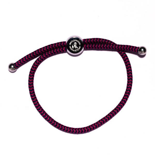 SWOLE PANDA RICH PINK ZIG ZAG RECYCLED ROPE BRACELET