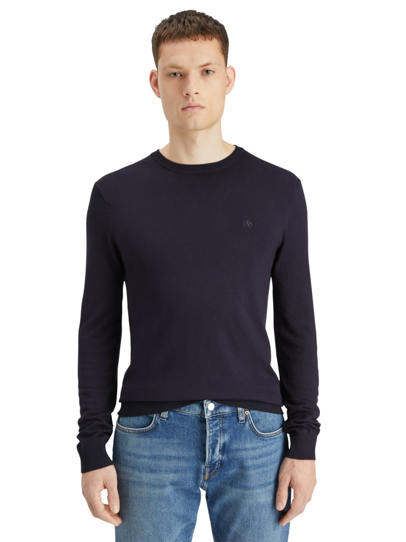 SCOTCH & SODA DARK NAVY CREWNECK SWEATER