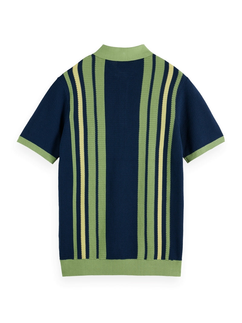 SCOTCH & SODA ALTANTIC BLUE STRIPE POLO