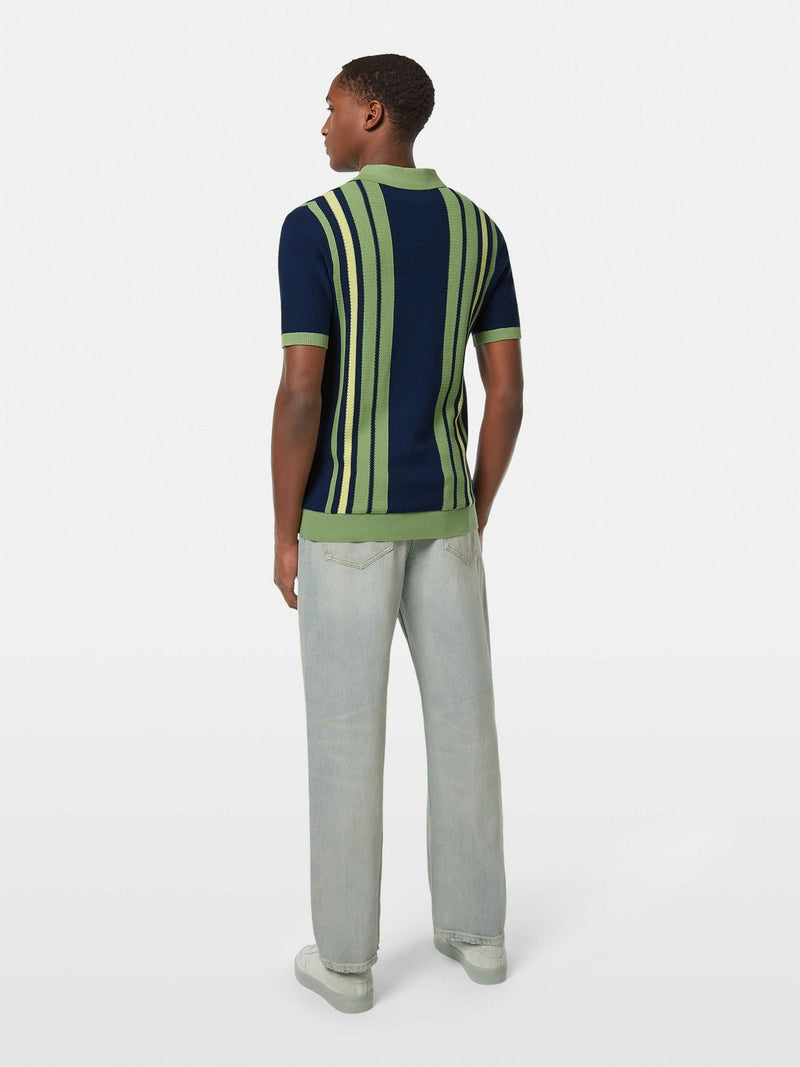 SCOTCH & SODA ALTANTIC BLUE STRIPE POLO