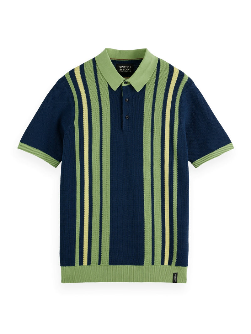 SCOTCH & SODA ALTANTIC BLUE STRIPE POLO