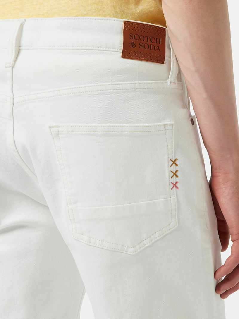 SCOTCH & SODA RALSTON WHITE DENIM SHORTS