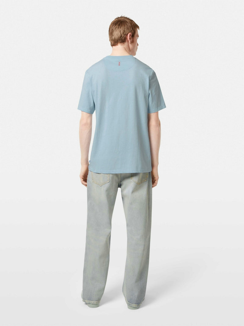 SCOTCH & SODA LIGHT BLUE CREWNECK T-SHIRT