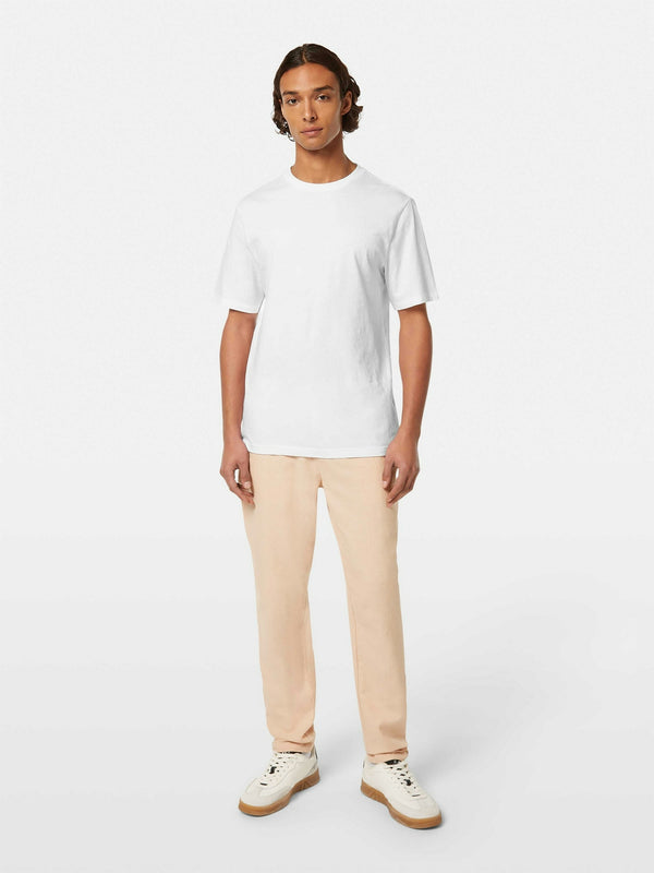 SCOTCH & SODA WHITE CREWNECK T-SHIRT