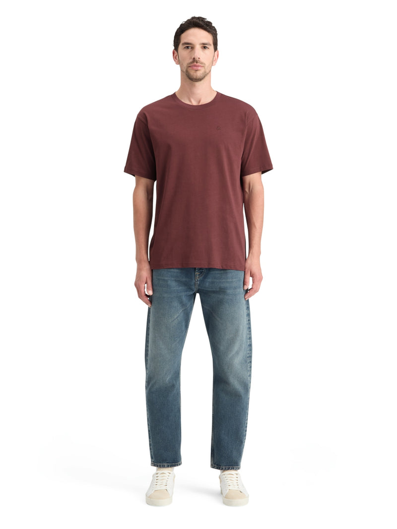 Scotch & Soda Dark Grape Crewneck T-Shirt