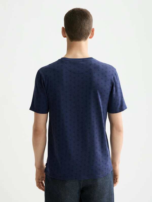SCOTCH & SODA PEACOAT PRINTED T-SHIRT