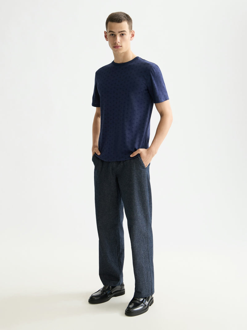 SCOTCH & SODA PEACOAT PRINTED T-SHIRT