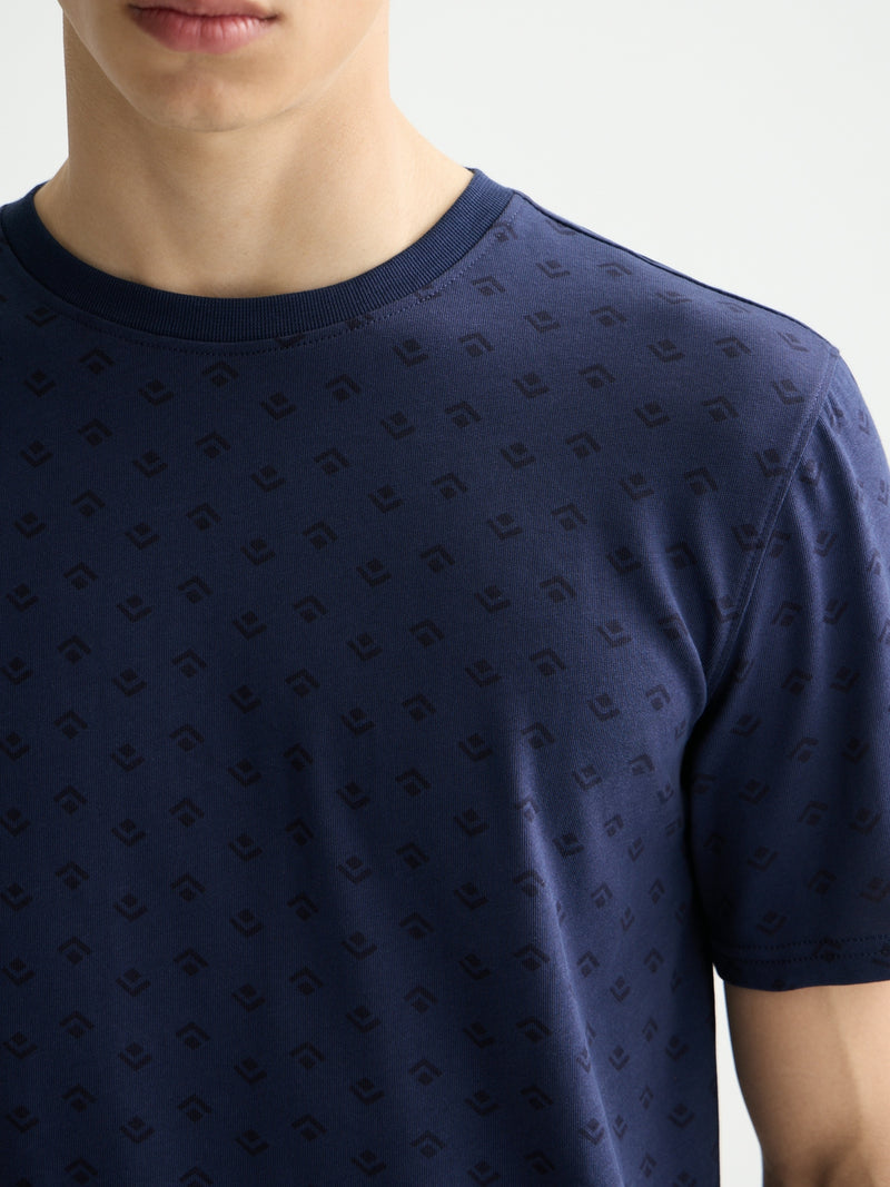 SCOTCH & SODA PEACOAT PRINTED T-SHIRT