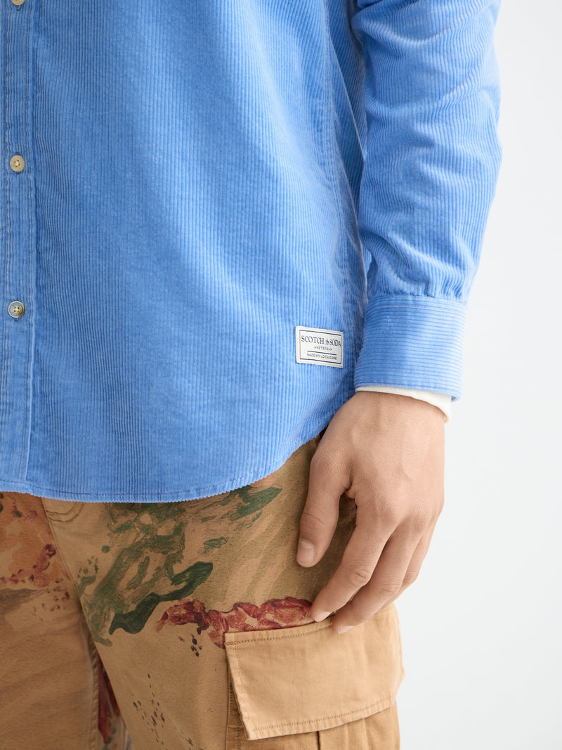Scotch & Soda Blue Cord Shirt