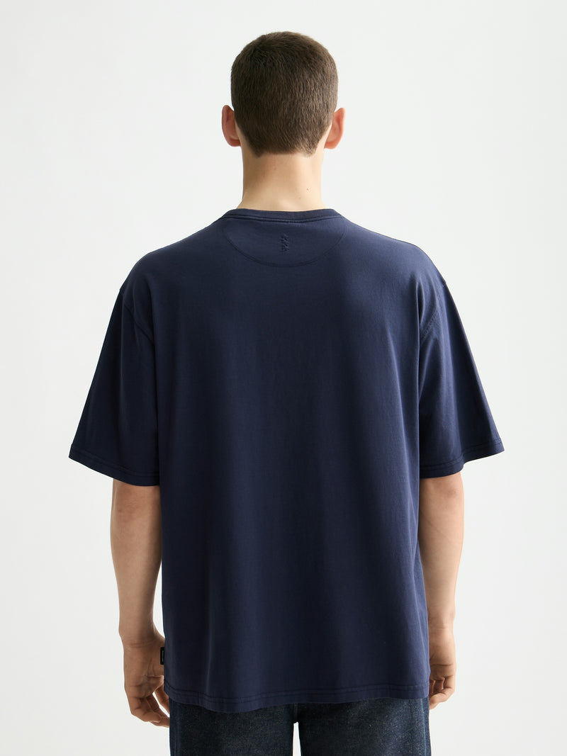 SCOTCH & SODA Peacoat CREWNECK T-SHIRT