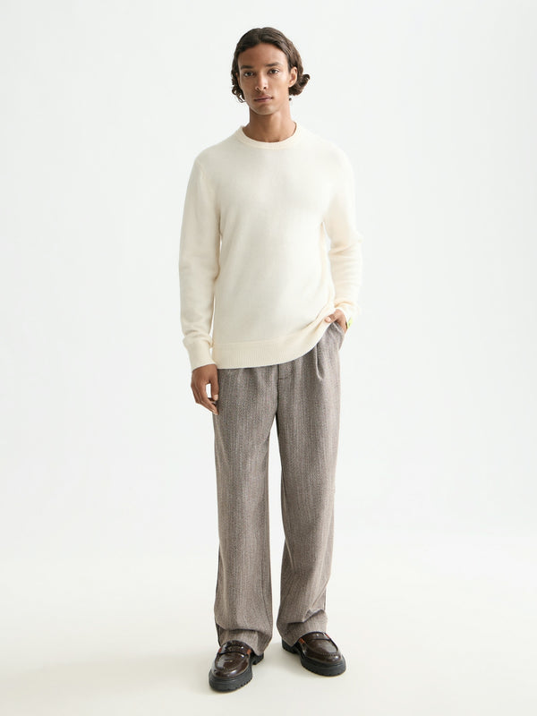 Scotch & Soda Cream Soft Knit Crewneck