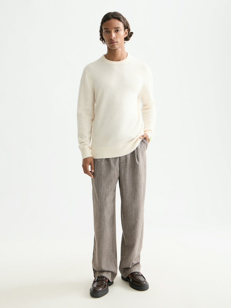 Scotch & Soda Cream Soft Knit Crewneck