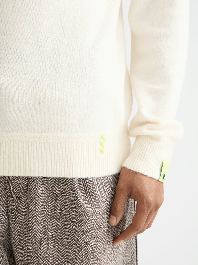 Scotch & Soda Cream Soft Knit Crewneck