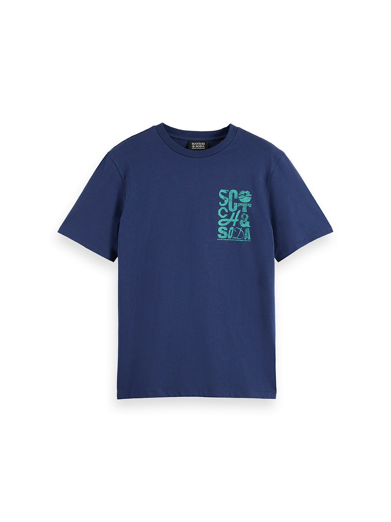 SCOTCH & SODA Peacoat CREWNECK T-SHIRT