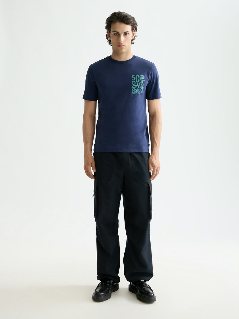 SCOTCH & SODA Peacoat CREWNECK T-SHIRT