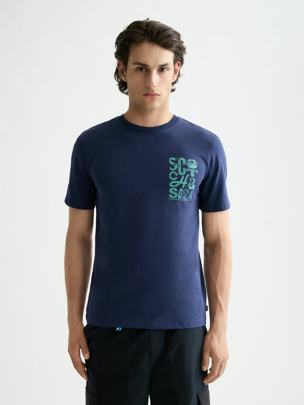 SCOTCH & SODA Peacoat CREWNECK T-SHIRT