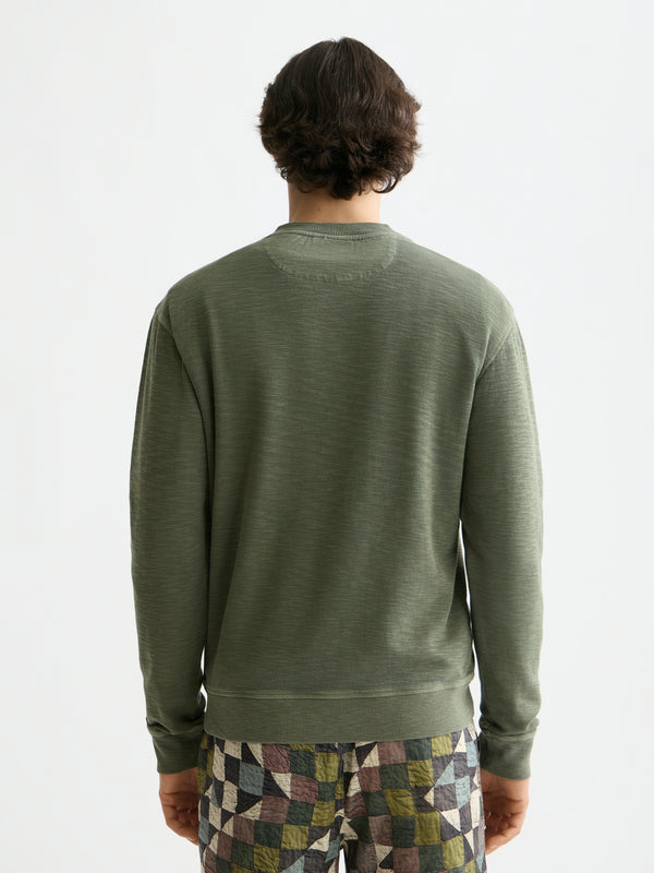 SCOTCH & SODA THYME STRUCTURED SWEATSHIRT