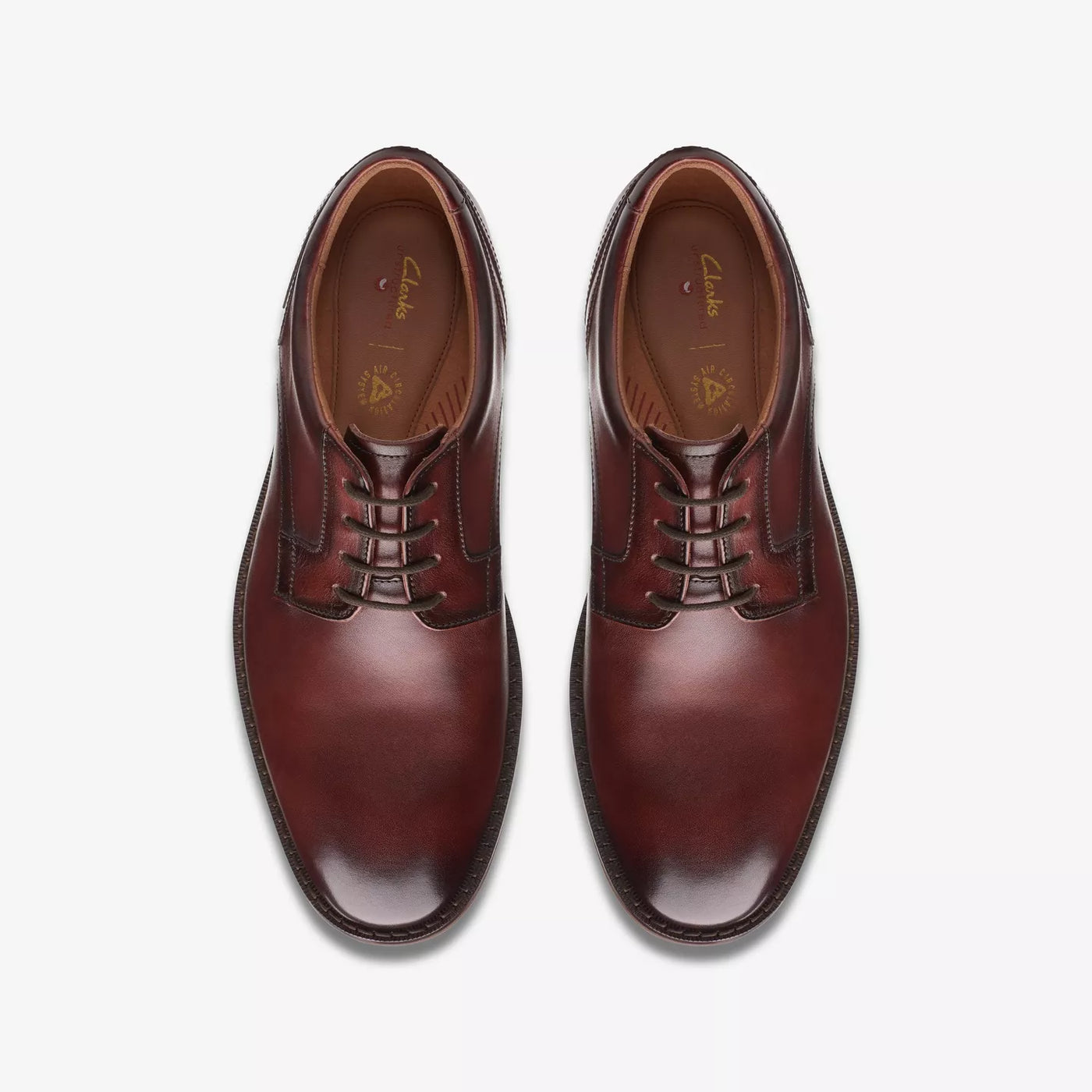 Clarks burgundy shoes hot sale