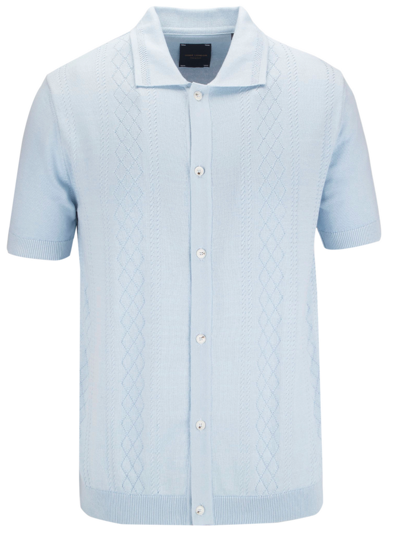 GUIDE LONDON SKY BLUE BUTTON THROUGH POLO