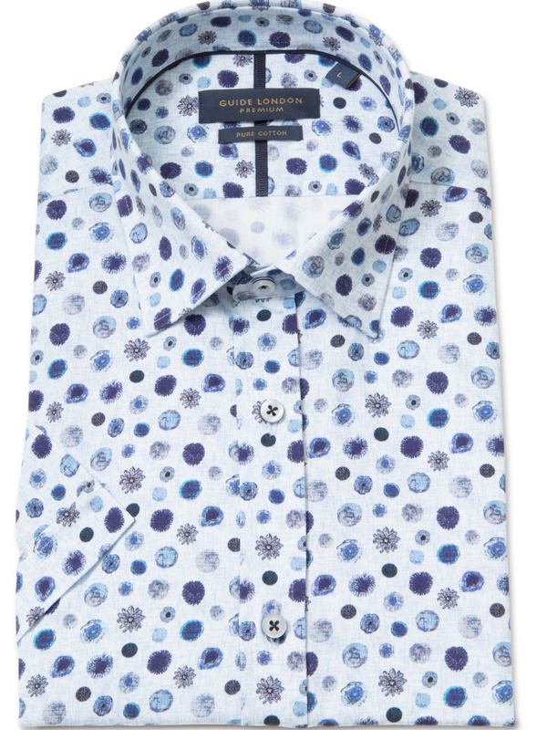 Guide london BLUE SHORT SLEEVE Shirt