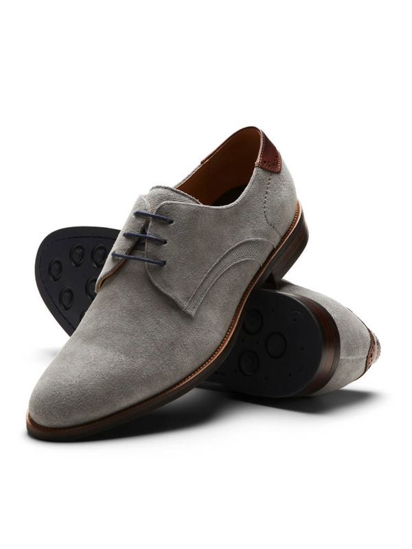 Digel Light Grey Suede Shoes