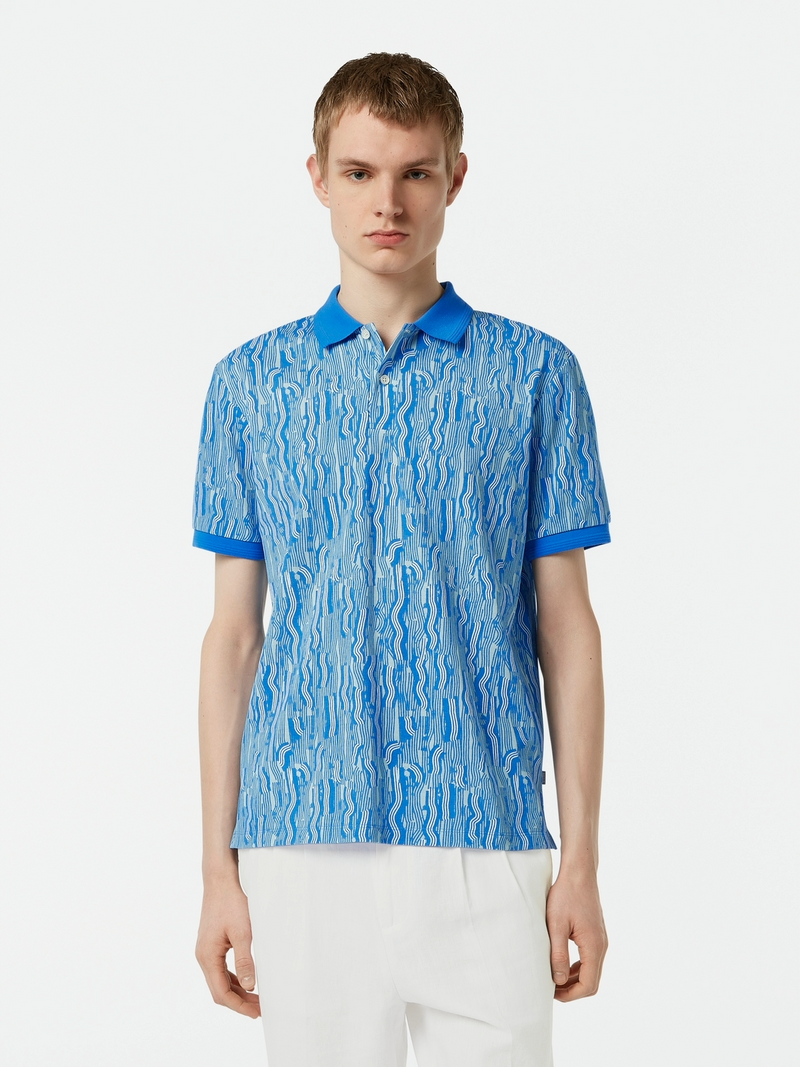 SCOTCH & SODA BLUE Multi POLO