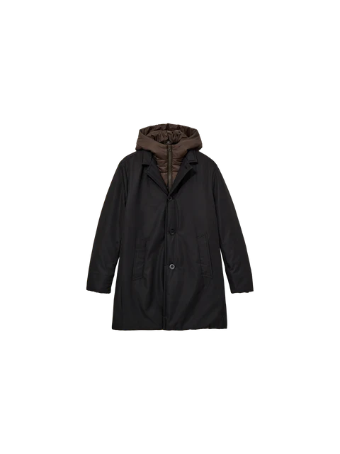 MOS MOSH BLACK REMOVABLE HOOD COAT
