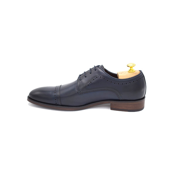 Paolo Vandini Navy Toecap Shoes