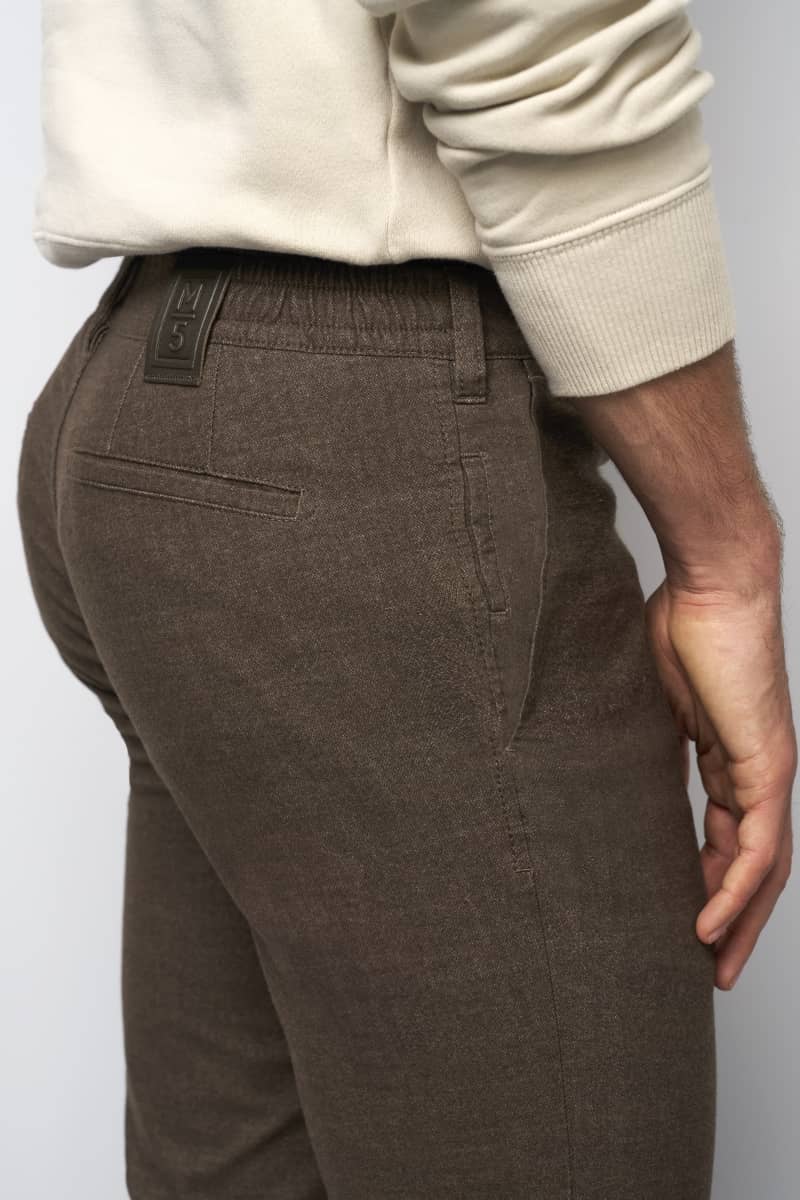 M5 MOVE KHAKI WOOLEN LOOK CHINO