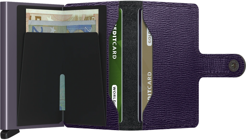 Secrid Crisple Purple Mini Wallet