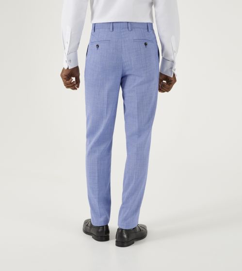 SKOPES tailored fit sky Blue SUIT TROUSer