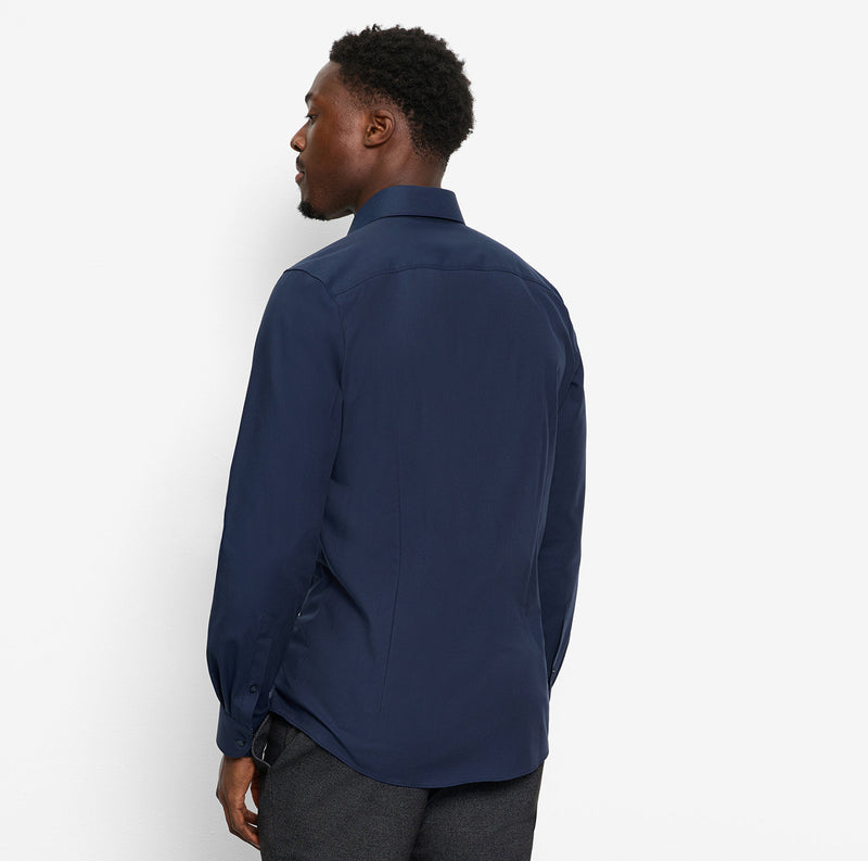 Olymp 24/Seven Navy Body Fit Shirt