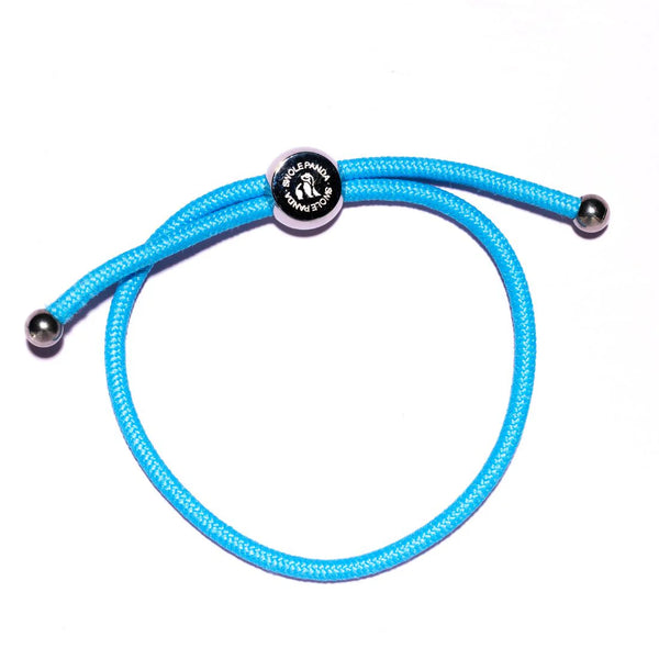 SWOLE PANDA SKY BLUE RECYCLED ROPE BRACELET